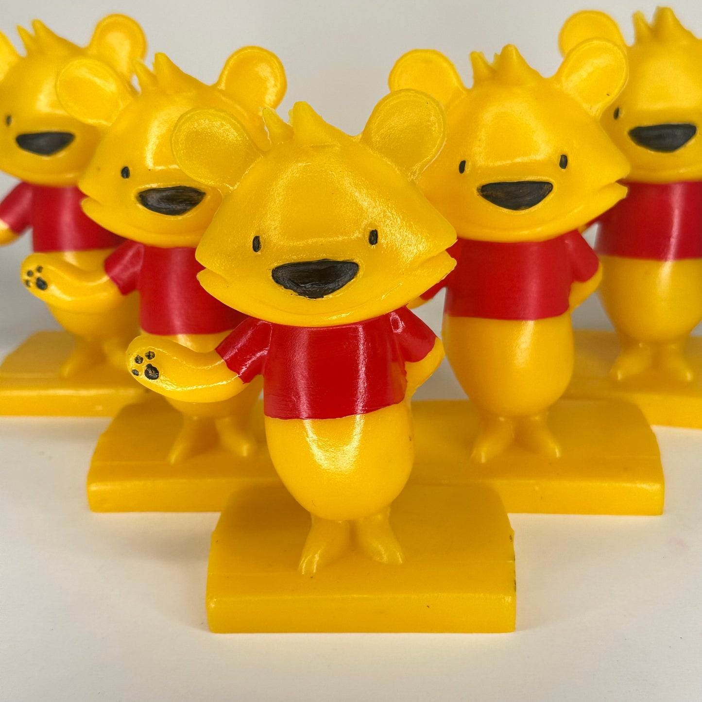 Philip Lumbang Mold-O-Rama Figures Hand Painted Multiple "Pinnie the Wooh"